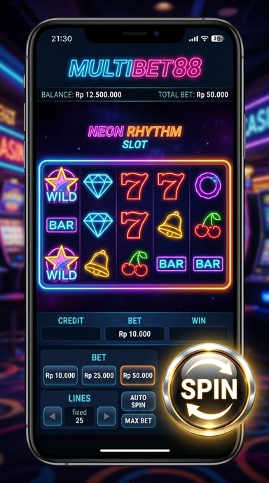 Tampilan antarmuka pengguna multibet88 yang menarik dan mudah digunakan.